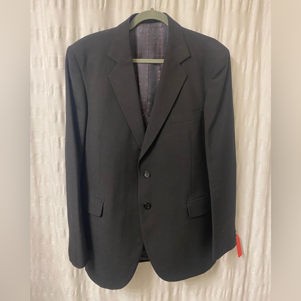 Alexandre 2 piece suit. Black double vent. Excellent condition.